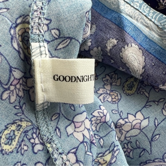 Women’s NWT Goodnight Macaroon Boho Floral Blue and Purple Maxi Dress Sz Large - Picture 9 of 14